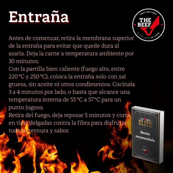 Entraña Americana 1 Kg. congelada (2 Piezas de 500 Grs c/u aprox) - Imagen 7