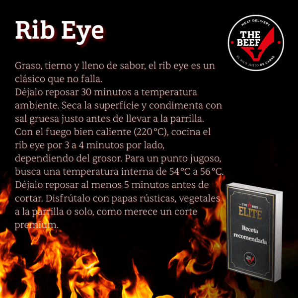 Rib Eye (Ojo de Bife de Lomo Vetado) (4 Piezas de 250grs. c/u aprox) - Imagen 8