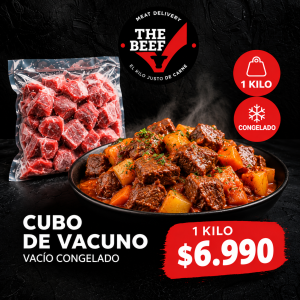 Cubos de Vacuno 1 kg – Envasados al Vacío y Congelados