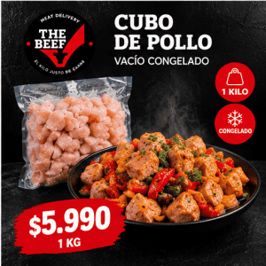Cubos de Pollo 1 kg – Envasados al Vacío y Congelados